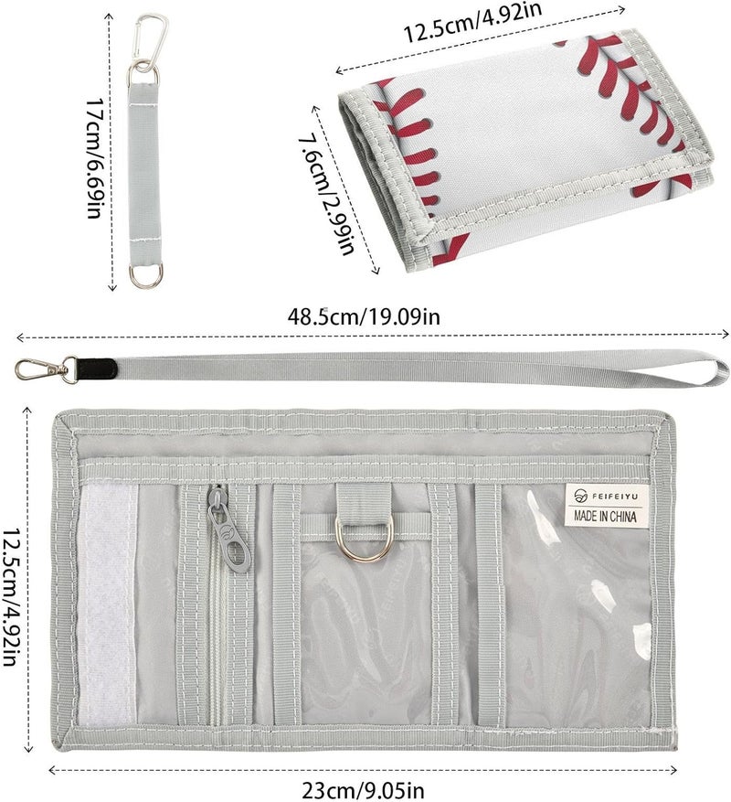 Krafig Kids Wallets for Boys Girls, Sport Baseball Toddler Trifold Wallet for Boys, Novelty Wallet for Childrens, Coin Case Card Pocket for Teens Youth Teenager - Image 3